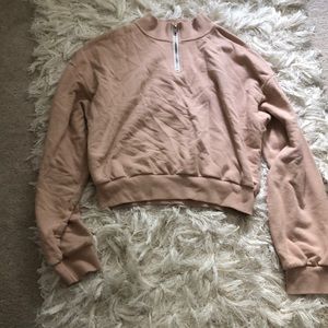 Forever 21 Cropped Quarter Zip